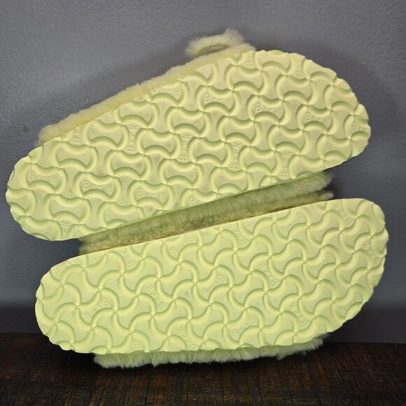 Birkenstock Arizona Shearling Womens 8 EU 39 Narrow Sandals Yellow Brown - Picture 9 of 10